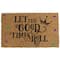 Let the Good Time Roll Coir Doormat